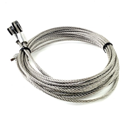 Fleet Engineers Door Cable Roll-Up, Pair, 1/4 Eye, 115 Length 025-01438